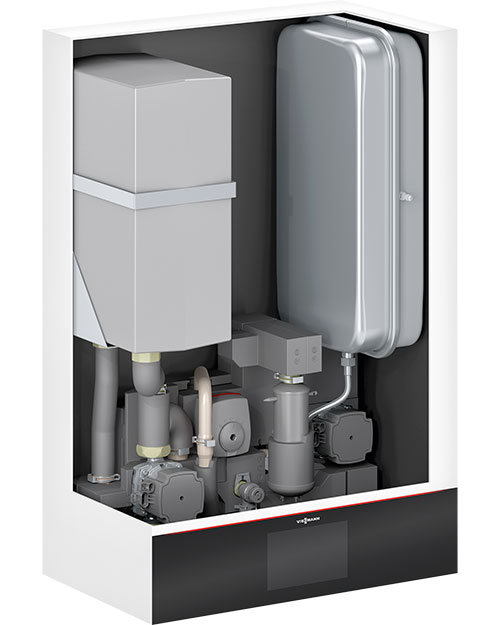 Vitocal-250-A-indoor-unit-two-heating-circles-cross-section-4-5 Õhk/vesi soojuspumba siseosa