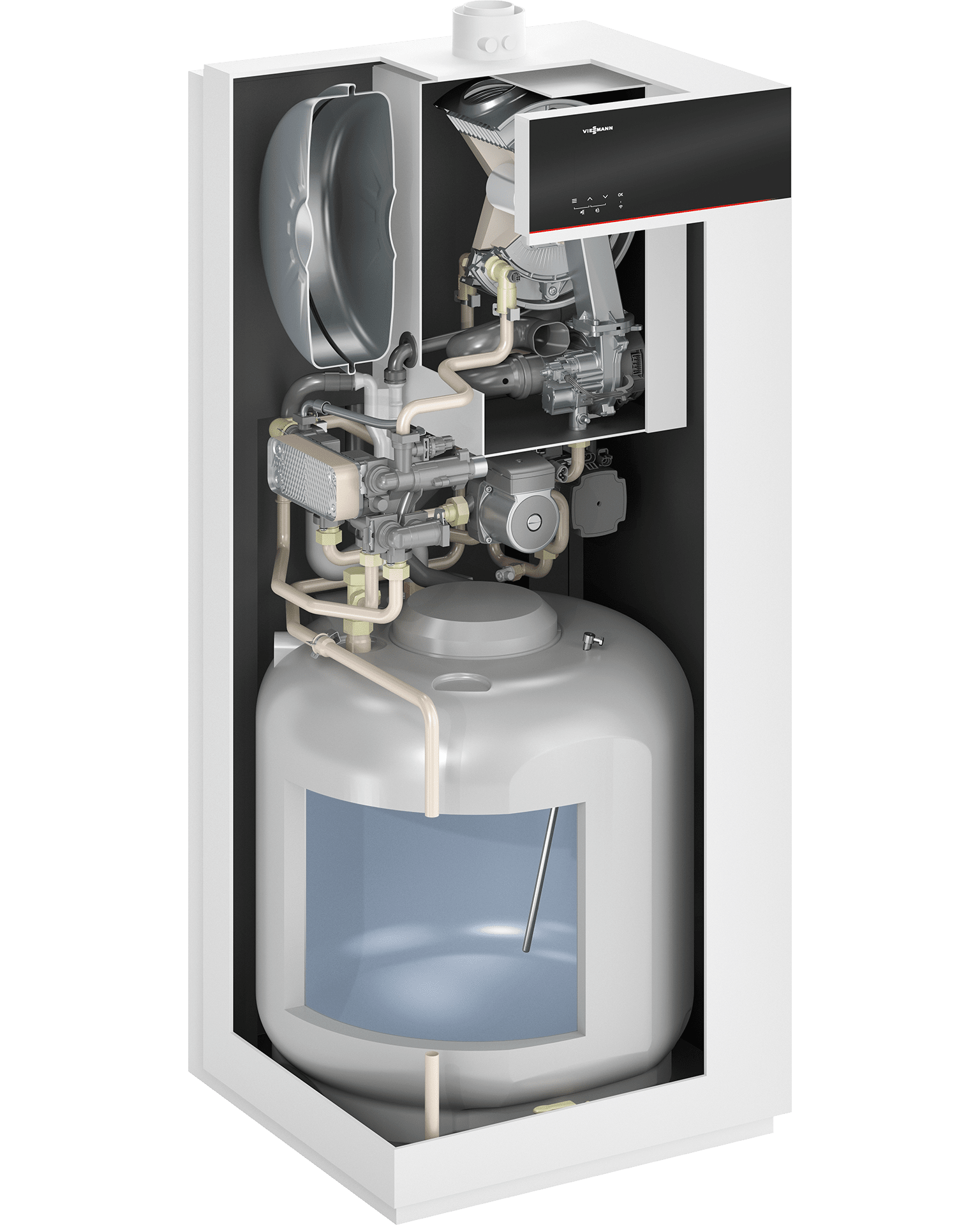 Vitodens 111-F kompaktne gaasikatel koos sisemise tarbeveeboileriga