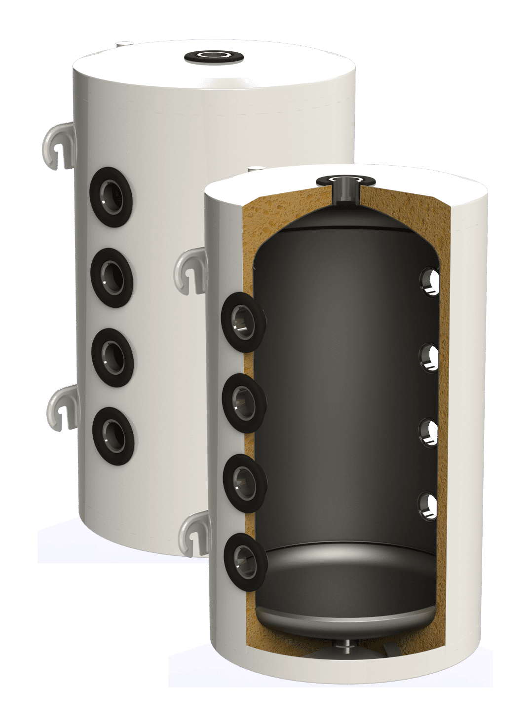 Seinale paigaldatava akupaagi läbilõige